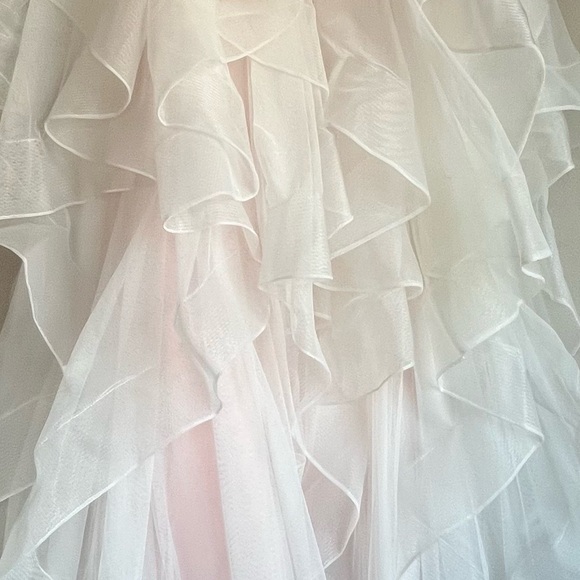 ALYCE Maxi Tulle Skirt Beaded Waistband Sz Large - Picture 2 of 13